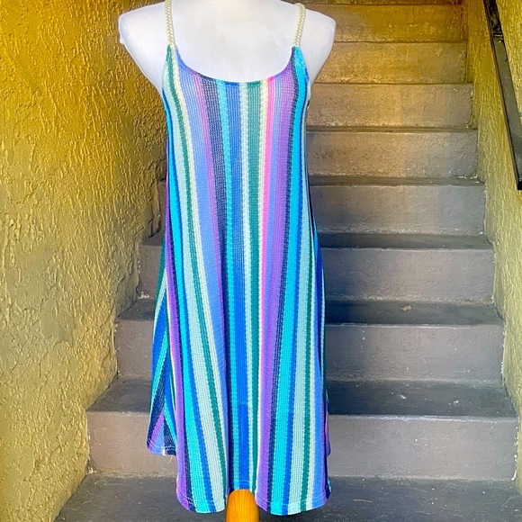 Anama Multicolor Striped crochet/knitted Dress - Picture 7 of 9